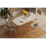 Akdeniz Sandalye Golf Mutfak Masası Takımı - 70x120 cm - Görsel 5