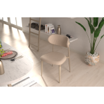 Venüs Ahşap-Metal Siyah Ayak Sandalye