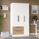 Nexus 3 Kapaklı Çekmeceli Gardırop NS3-SW - Görsel 2