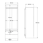 Nexus Çekmeceli Gardırop NS2-SW - Görsel 7