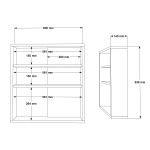 Nova Aynalı Banyo Dolabı NA1-SY - Görsel 7