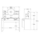 Ocean Makyaj Masası Aynalı ON28-SA - Görsel 7