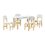 Ege Sandalye Fırat Mutfak Masası Takımı - 80x120 cm - Görsel 2