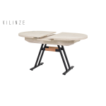 Afyon Açılır Yemek Masası - 80x140 cm Traverten