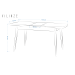 Akdeniz Sandalye Golf Mutfak Masası Takımı - 70x120 cm Beyaz - Naturel - 4 Adet - Görsel 7