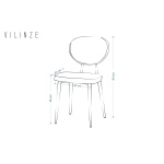 Akdeniz Ahşap Naturel Ayak Sandalye - Görsel 3