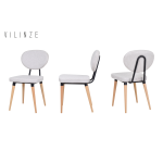 Akdeniz Ahşap Naturel Ayak Sandalye Beyaz - Görsel 2