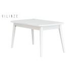 Aras Ahşap Yemek Masası Beyaz - 80*140 cm