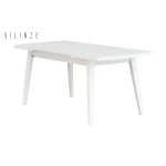 Aras Ahşap Yemek Masası Beyaz - 90*160 cm - Görsel 2