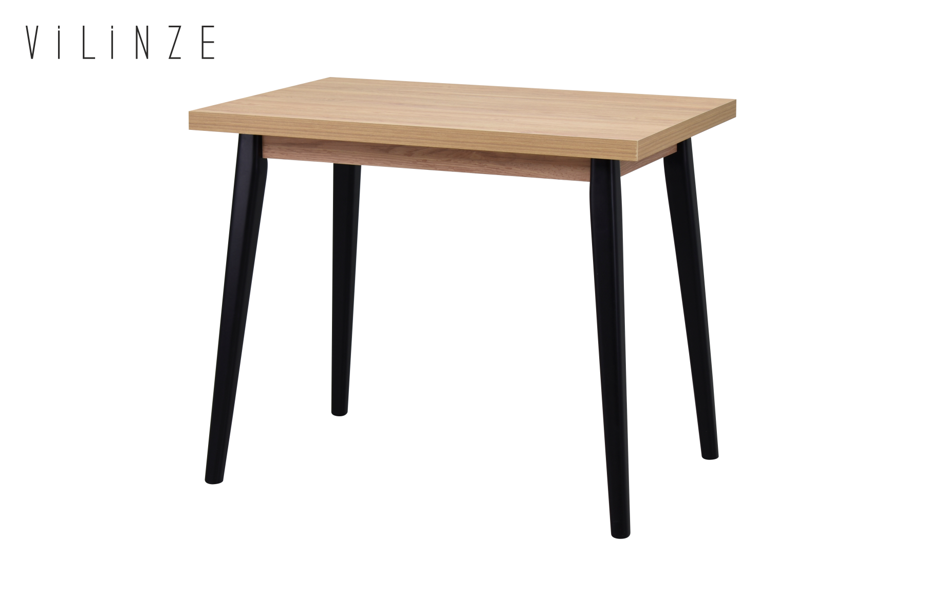 avanos-6090-ideasoft11 Avanos Sabit Mdf Mutfak Masası - 60x90 Cm Naturel - Siyah - Görsel 1