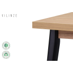 Avanos Sabit Mdf Mutfak Masası - 60x90 Cm Naturel - Siyah - Görsel 2