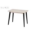 Avanos Sabit Mdf Mutfak Masası - 60x90 Cm Traverten - Siyah