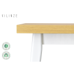 Avanos Sabit Mdf Mutfak Masası - 70x120 Cm Naturel - Beyaz - Görsel 2