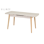 Avanos Ahşap Açılır Kapanır Mdf Mutfak Masası - 70x120+30 cm Traverten - Naturel - Görsel 2