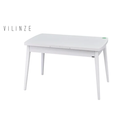 Avanos Ahşap Açılır Kapanır Mdf Mutfak Masası - 70x120+30 cm Beyaz - Beyaz