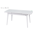 Avanos Ahşap Açılır Kapanır Mdf Mutfak Masası - 70x120+30 cm Beyaz - Beyaz - Görsel 2