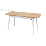 Avanos Ahşap Açılır Kapanır Mdf Mutfak Masası - 70x120+30 cm Naturel - Beyaz - Görsel 2