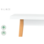 Avanos Ahşap Açılır Kapanır Mdf Mutfak Masası - 70x120+30 cm Beyaz - Naturel - Görsel 4