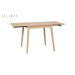 Avanos Ahşap Katlanır Kanatlı Mdf Mutfak Masası - 70x70+70 (70x140) cm Naturel - Naturel - Görsel 2