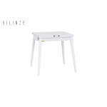 Avanos Ahşap Katlanır Kanatlı Mdf Mutfak Masası - 70x70+70 (70x140) cm Beyaz - Beyaz