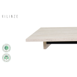 Avanos Katlanır Mdf Ahşap Mutfak Masası - 70x80 cm (70x120 cm) Traverten - Naturel - Görsel 5