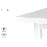 Avanos Katlanır Mdf Ahşap Mutfak Masası - 70x80 cm (70x120 cm) Beyaz - Beyaz - Görsel 4