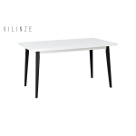 Avanos Sabit Mdf Mutfak Masası - 80x140 Cm Beyaz - Siyah