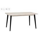 Avanos Sabit Mdf Mutfak Masası - 80x140 Cm Traverten - Siyah