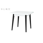 Avanos Sabit Mdf Mutfak Masası - 80x80 Cm Beyaz - Siyah