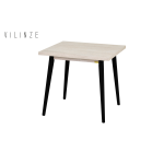 Avanos Sabit Mdf Mutfak Masası - 80x80 Cm Traverten - Siyah