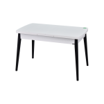 Eames Sandalye Avanos Ahşap Mutfak Masası Takımı - 70x120+30 cm Beyaz - Beyaz/Siyah - Görsel 5