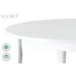 Avanos Yuvarlak Sabit Mdf Mutfak Masası - Q90 Cm Beyaz - Beyaz - Görsel 2