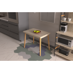 Avanos Sabit Mdf Mutfak Masası - 60x90 Cm Beyaz - Beyaz - Görsel 6