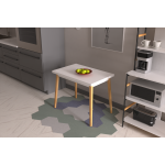 Avanos Sabit Mdf Mutfak Masası - 60x90 Cm Beyaz - Beyaz - Görsel 5