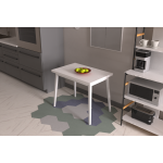 Avanos Sabit Mdf Mutfak Masası - 60x90 Cm Beyaz - Beyaz - Görsel 7