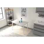 Avanos Sabit Mdf Mutfak Masası - 70x120 Cm Beyaz - Beyaz - Görsel 4