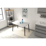 Avanos Sabit Mdf Mutfak Masası - 70x120 Cm Beyaz - Beyaz - Görsel 7