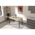 Avanos Sabit Mdf Mutfak Masası - 70x120 Cm Beyaz - Beyaz - Görsel 8