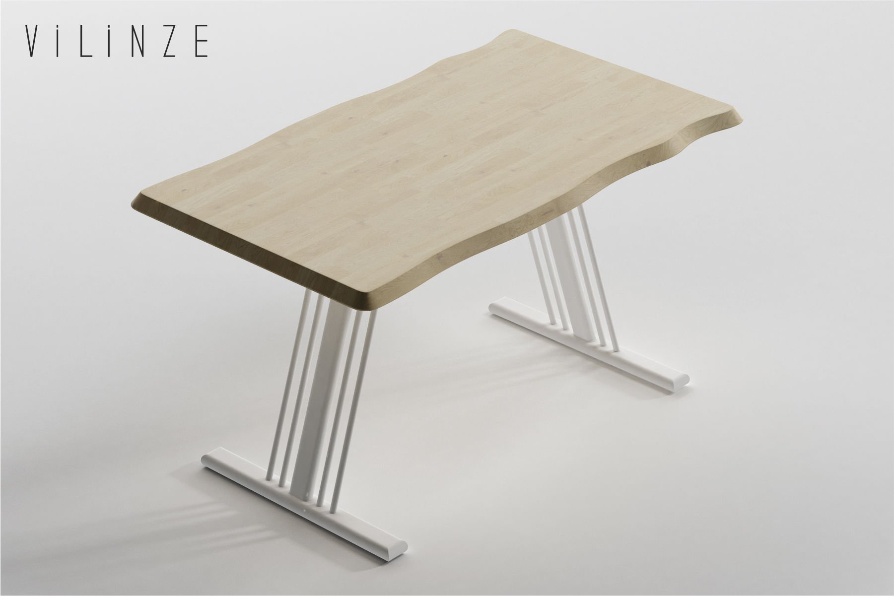 balgonya-ideasoft1 Harran Naturel-Beyaz Yemek Masası - 80x140 cm Naturel/Beyaz - Görsel 1