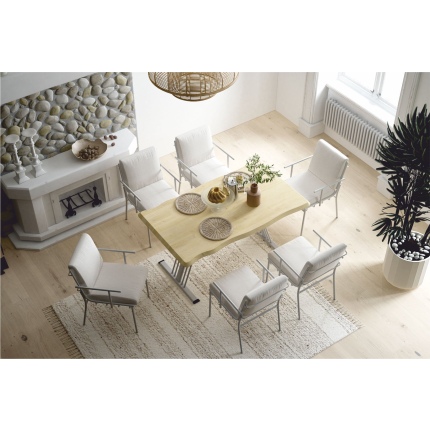 Harran Masa Petek Sandalye Yemek Masası Takımı - 80x140 cm Beyaz