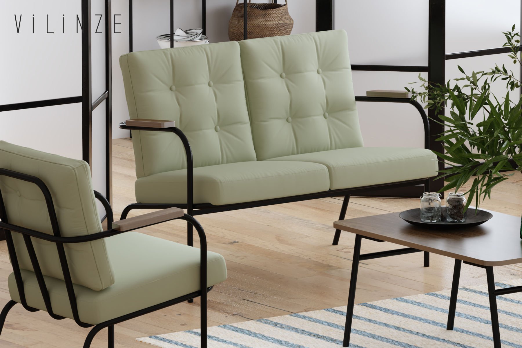 beymanmaxidmk-aaa5 Bey 211 Bahçe Balkon Takımı - Görsel 1