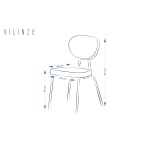 Damla Sevilla Metal Sandalye Nikel - Haki - Görsel 4