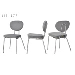 Damla Sevilla Metal Sandalye Nikel - Gri - Görsel 2