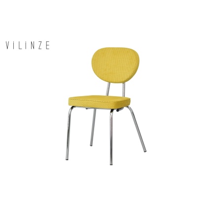 Damla Sevilla Metal Sandalye Nikel - Sarı