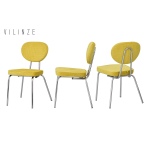 Damla Sevilla Metal Sandalye Nikel - Sarı - Görsel 2