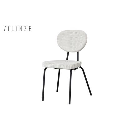 Damla Sevilla Metal Sandalye Siyah - Beyaz