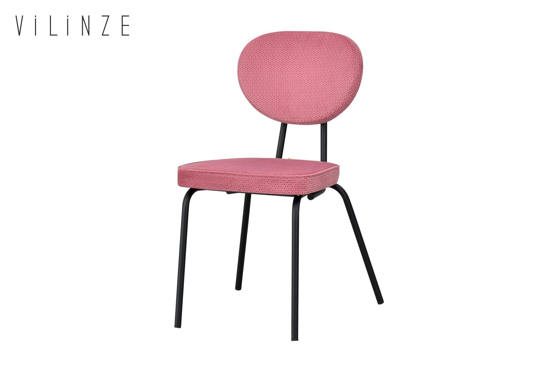 damla15-siyah-sevilla13 Damla Sevilla Metal Sandalye Siyah - Pembe - Görsel 1