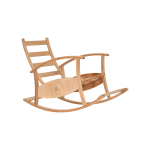 Dandini Naturel Ahşap Sallanan Koltuk Tv Sandalyesi Yeşil - Görsel 5