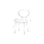 Deniz Sandalye Argos Ahşap Mutfak Masası Takımı - 70x120 Cm Beyaz - Naturel/Siyah - Görsel 5