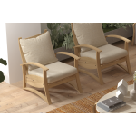 Nora Ahşap Tek Kişilik Berjer